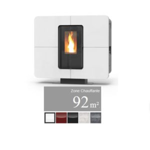 Poêle à granulés (pellets) Slimquadro 11 Thermocomfort canalisable 11,4 kW - THERMOROSSI