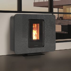 Poêle à granulés (pellets) Slimquadro 9 Thermocomfort canalisable 9,8 kW - THERMOROSSI